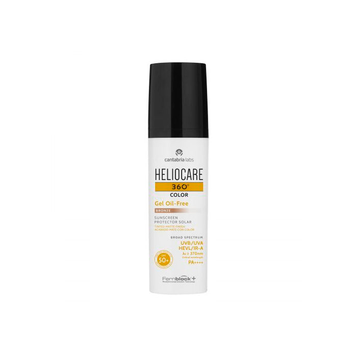 Heliocare 360° Gel Oil-Free Protector Solar FPS50+ Color Bronze 50 ML