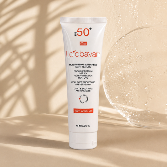 Portector solar Loobayan Sun Armour SPF 50 con ácido tranexamico